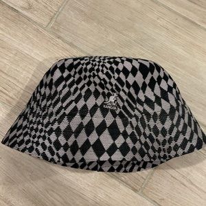 kangol checked bucket hat